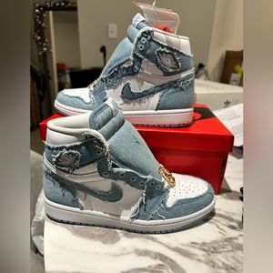 Nike Jordan 1 High OG Denim 2022 Size 8.5 Women / 7 Men Brand New